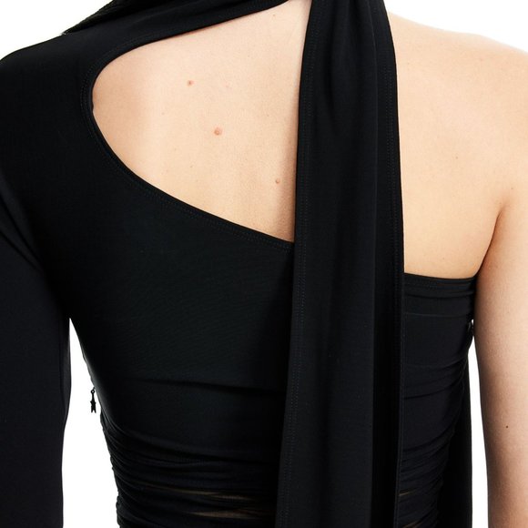 Mugler x H&M Knot-detail One-shoulder Dress - Picture 5 of 8